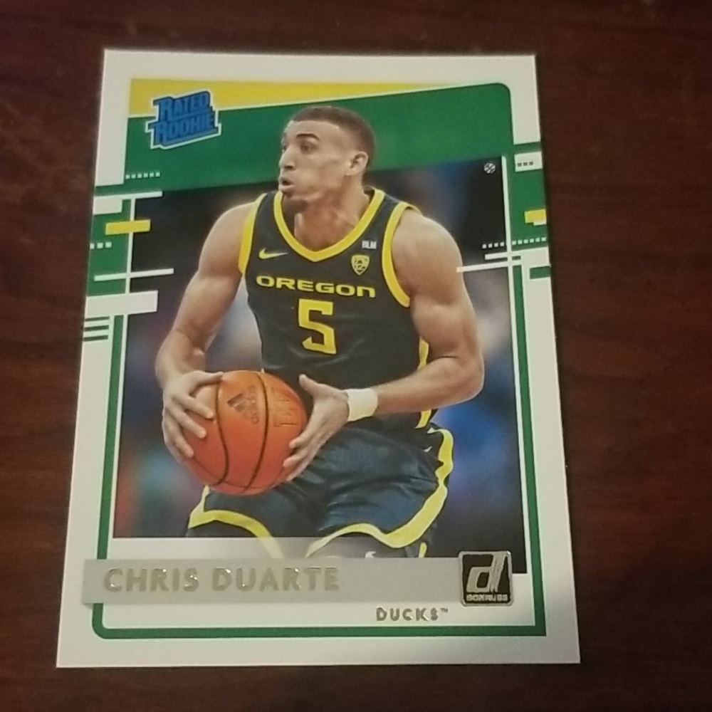 Chris Duarte donruss rated rookie card